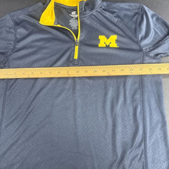 Women’s Small Michigan Wolverines Dri-Fit Quarter Zip Pull Over Shirt - Picture 6 of 7